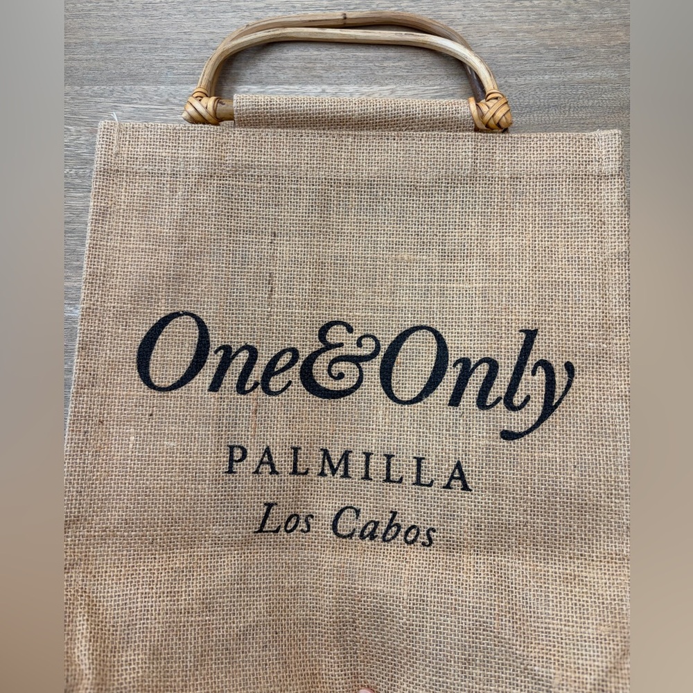 One&Only Palmilla Los Cabos Jute Tote Bag - Natural - Picture 3 of 5